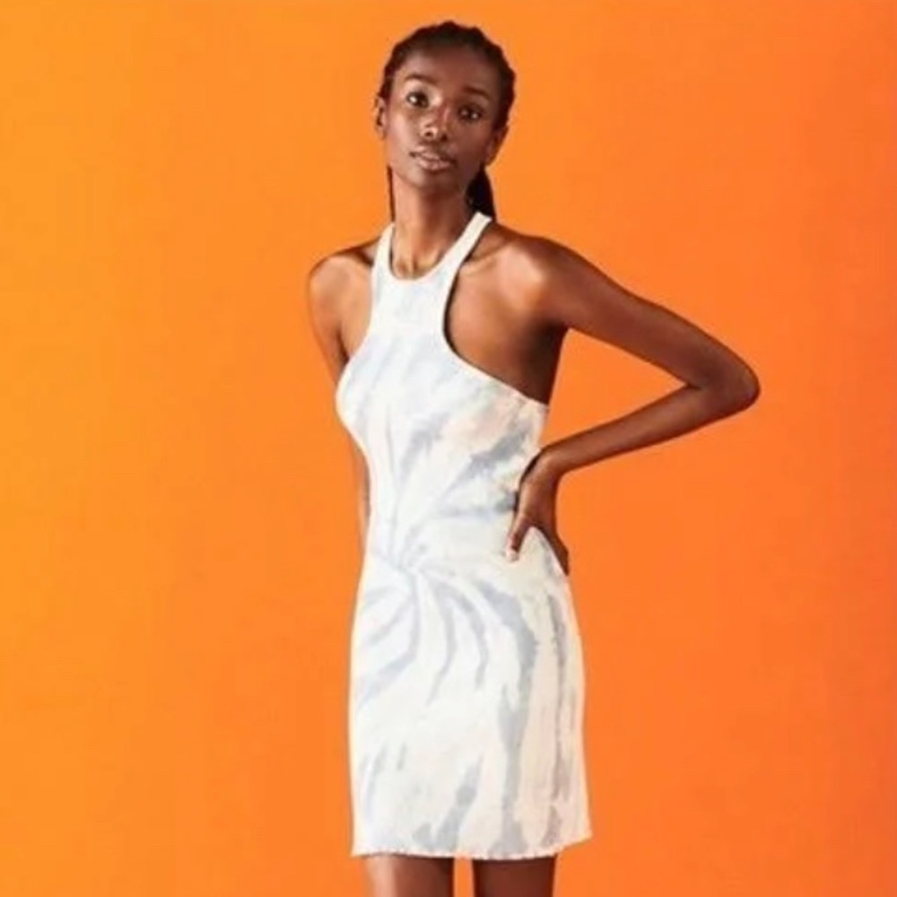 Zara Tie Dye Ribbed Summer Dress. Size M NWT